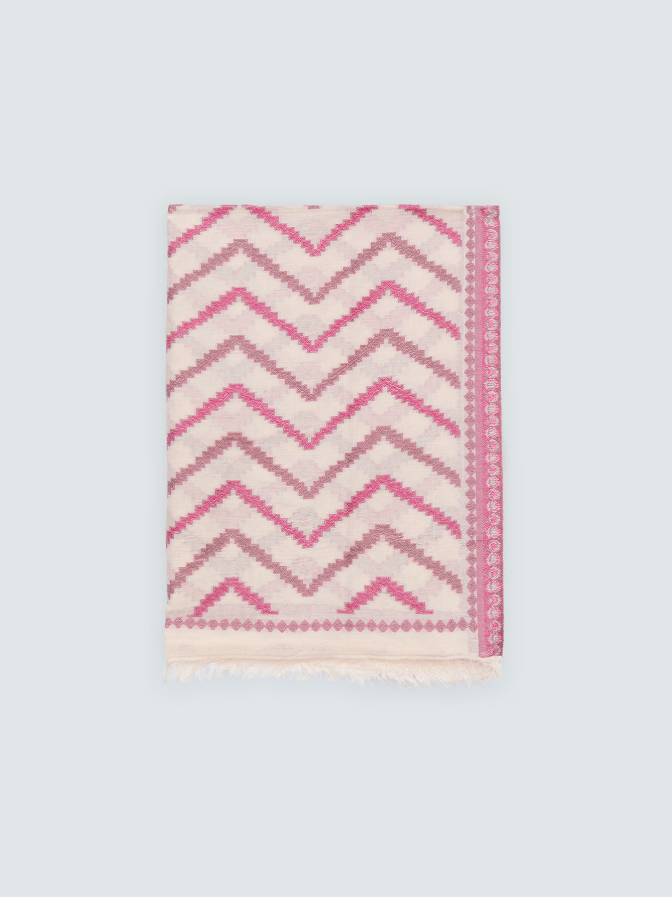 Foulard lungo con ricami e frange image number 1