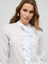 Striped shirt with ruffle image number 2