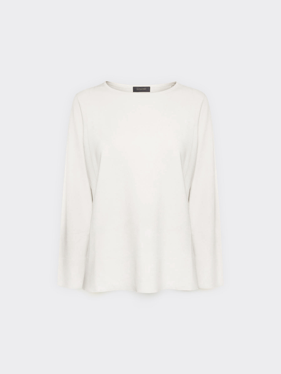 Plain dyed viscose blend top