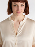 Short-sleeved satin shirt image number 2