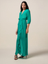 Long silk blend dress image number 3