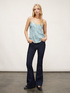 Jacquard satin top image number 3