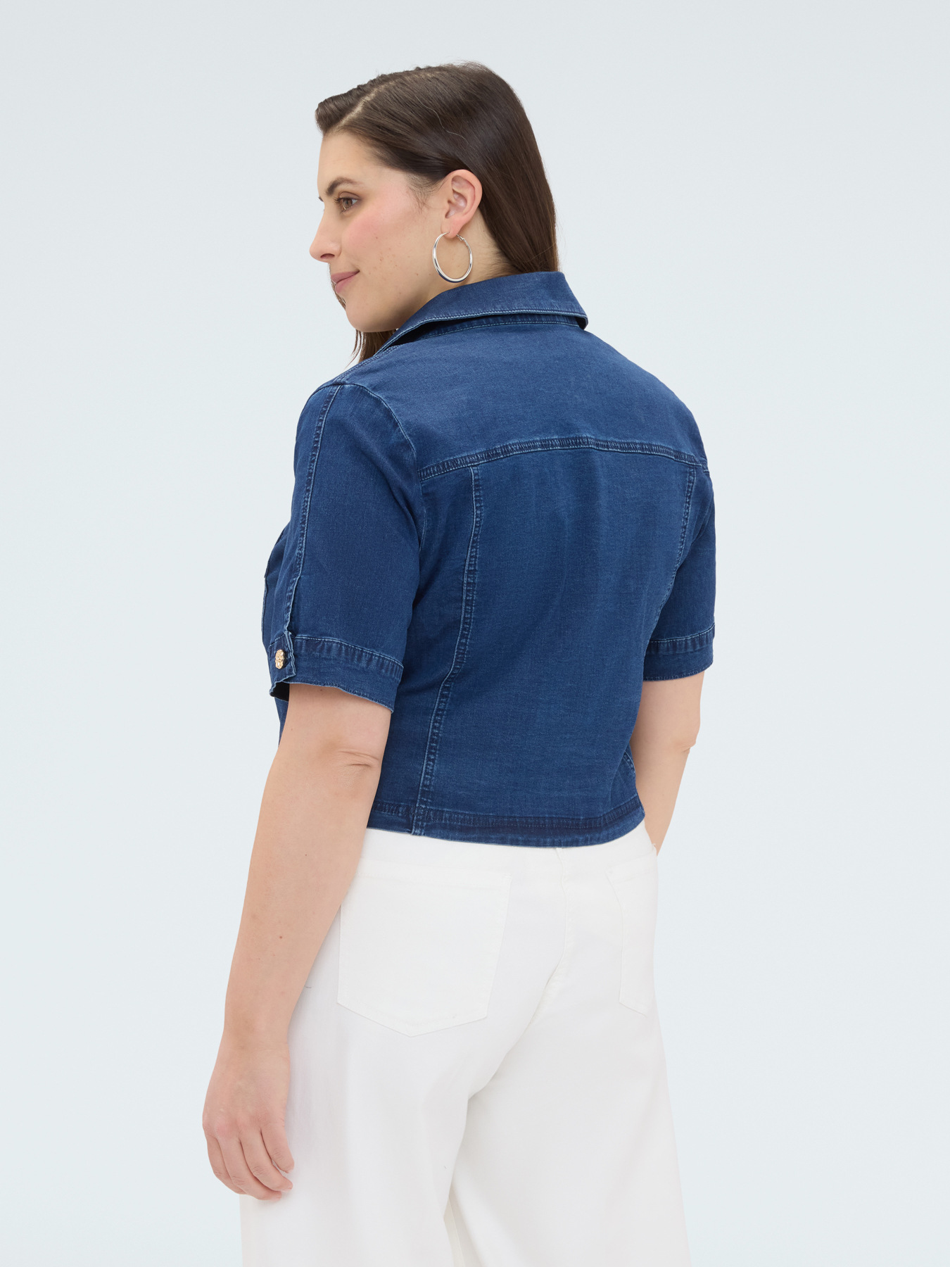 Jeansjacke mit kurzen &Auml;rmeln image number 1