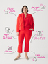 Cropped-Blazer aus Stretchgewebe image number 6
