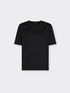 T-shirt in cotone con applicazioni floreali image number 5