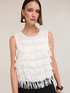 Top aus Georgette mit Fransen image number 3