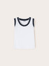 Top avec bords en tricot image number 4