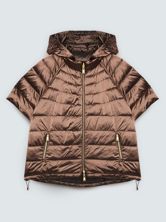 Wendbare Daunenjacke mit kurzen &Auml;rmeln