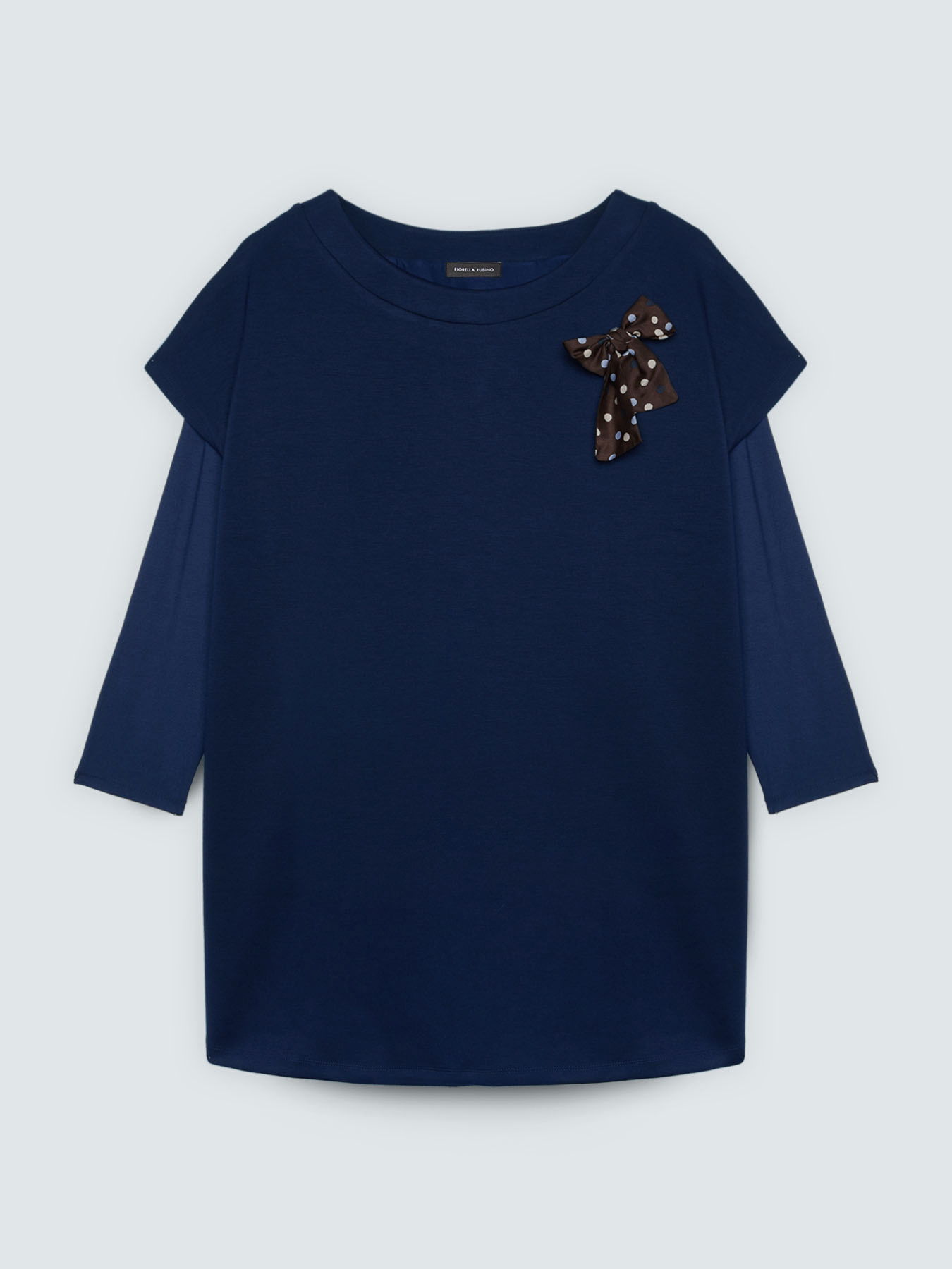 Vestito corto con fiocco a pois image number 4