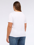 T-shirt in jersey con scritta ricamata image number 1