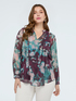 Floral print blouse in crepe image number 2