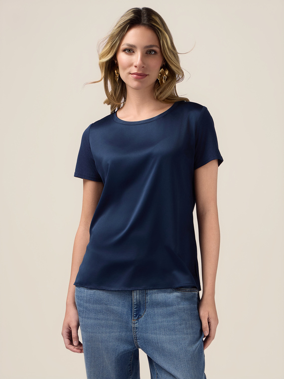 Tricou din două materiale