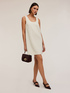 Sheath dress with metal chain detail image number 0
