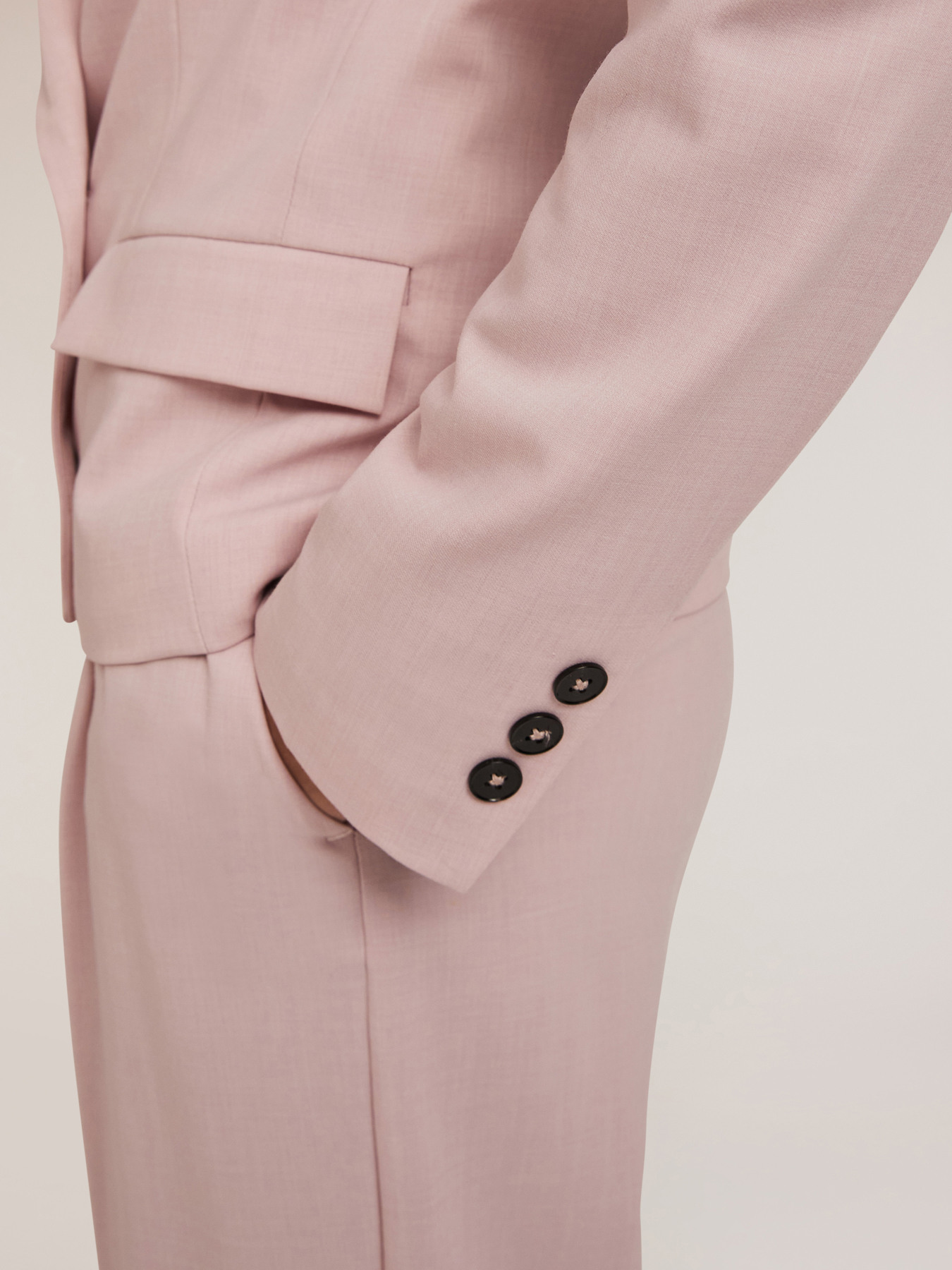 Polyviscose double-breasted jacket image number 3