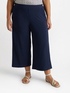 Pantaloni cropped ampi in jersey image number 2