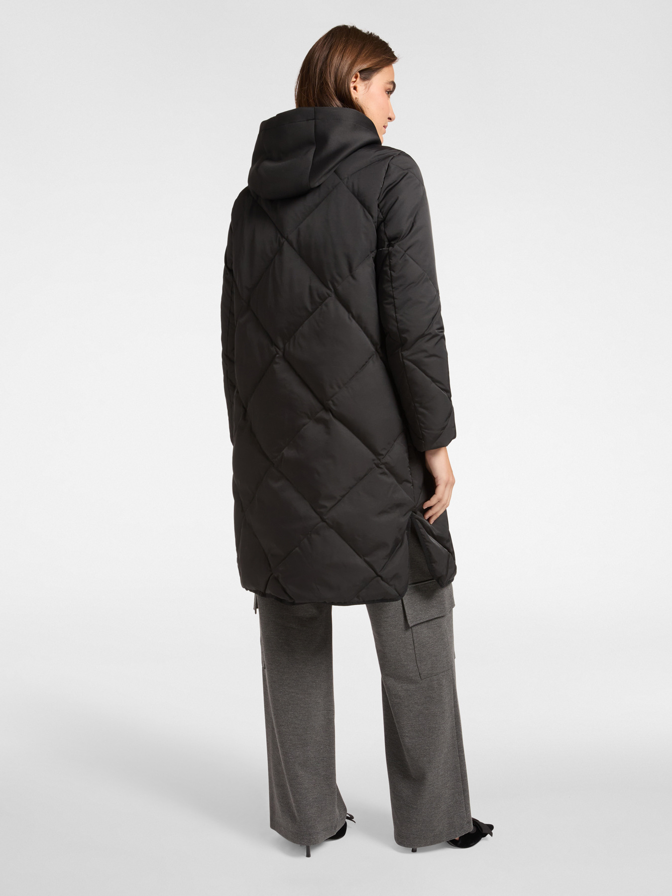 Matte nylon down jacket image number 1