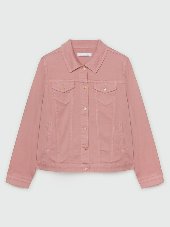 Casual-Blousonjacke mit Knöpfen