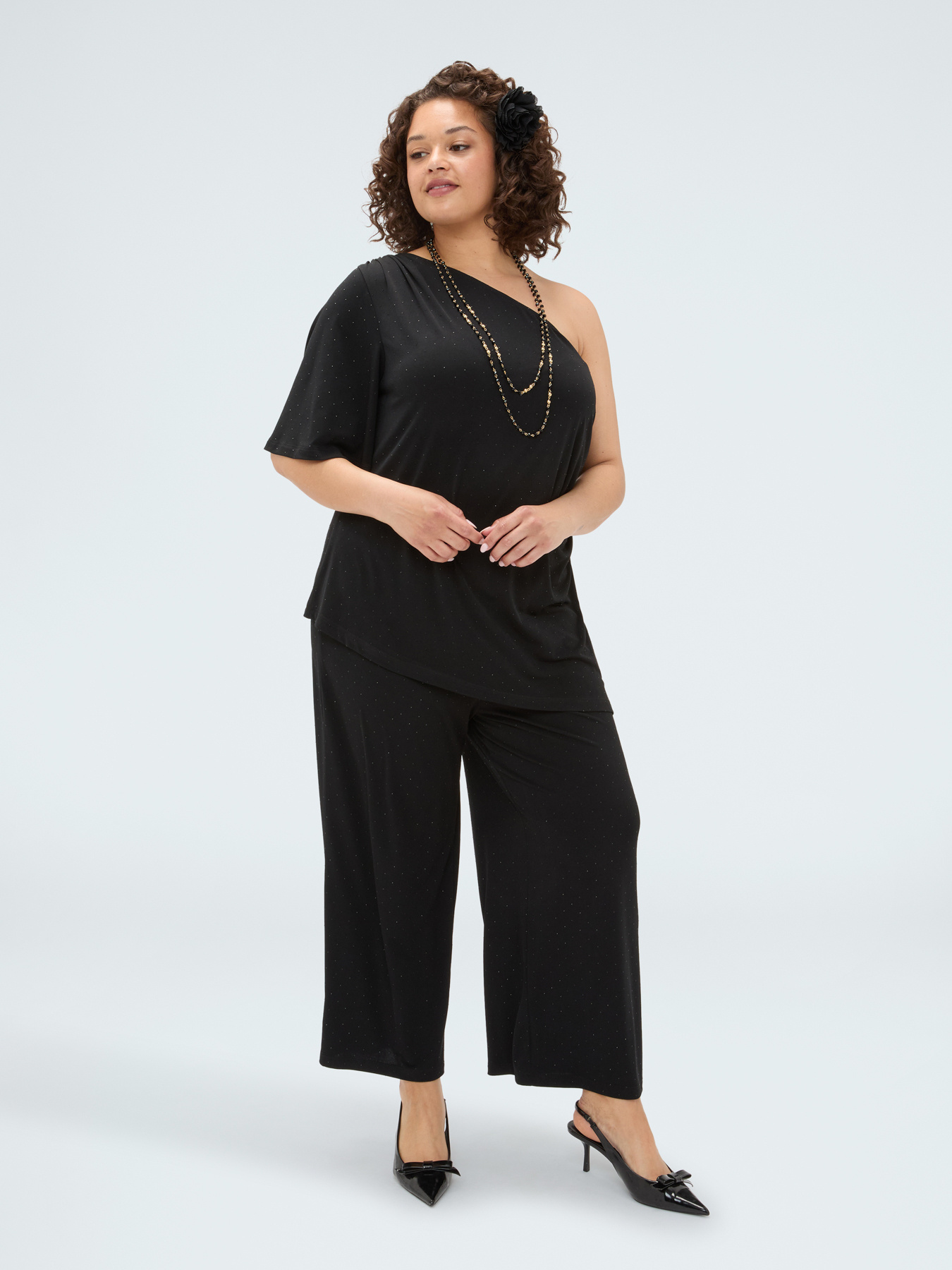 Jersey trousers with light spots image number 2