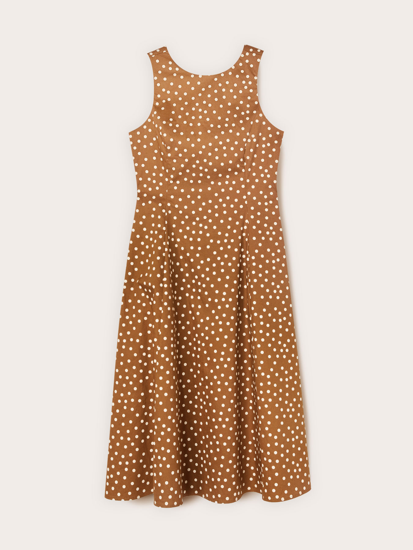 Polka dot flare dress image number 4