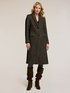 Long coat in yarn-dyed fabric image number 3