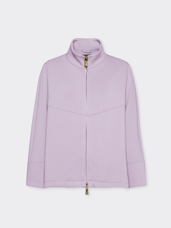 Giacca con collo alto e zip