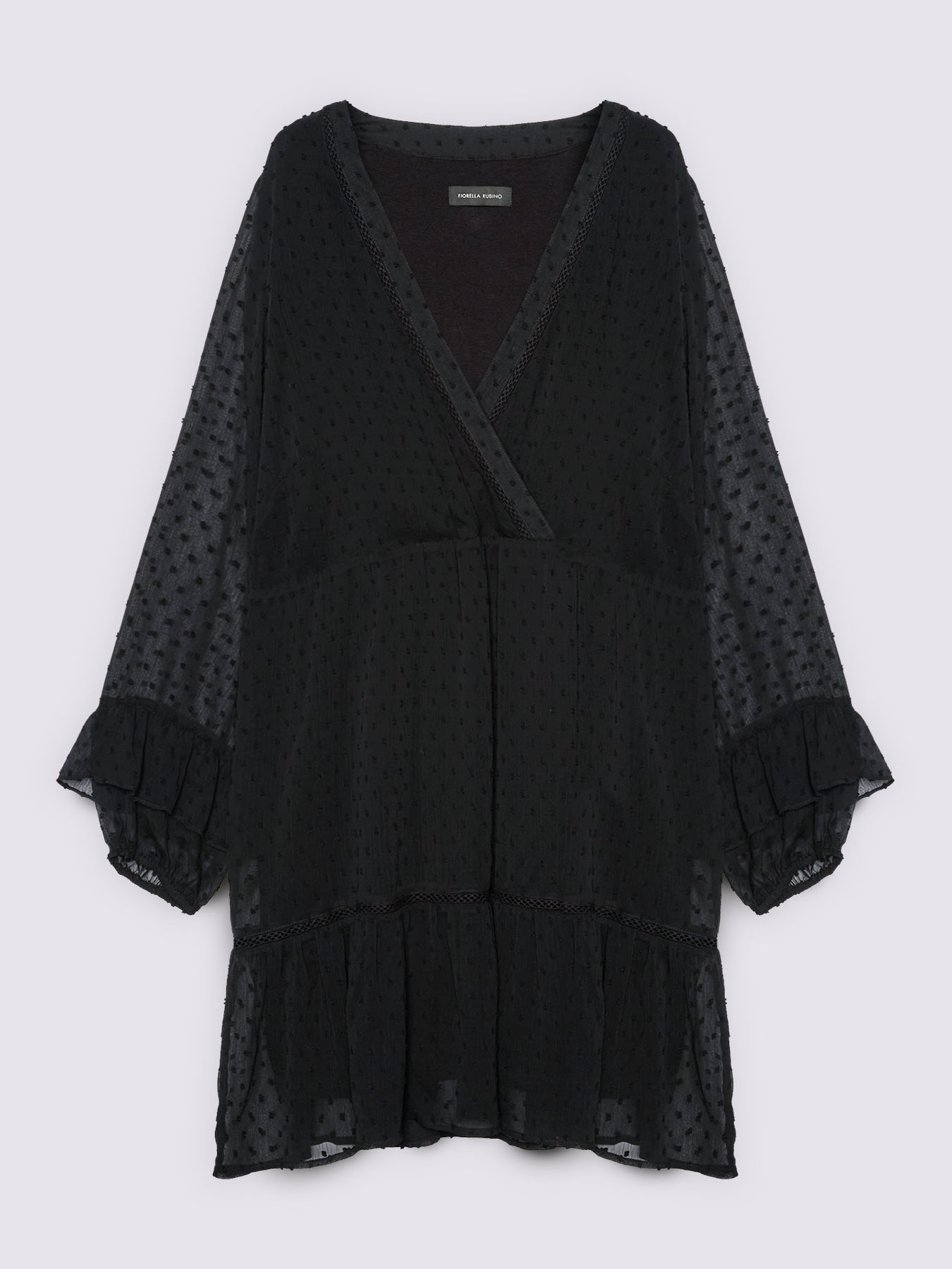 Vestito SMILE in tessuto plumetis image number 4