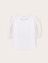 T-Shirt mit Steinchen und Puffärmeln image number 4