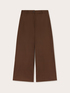 Cropped poplin trousers image number 4