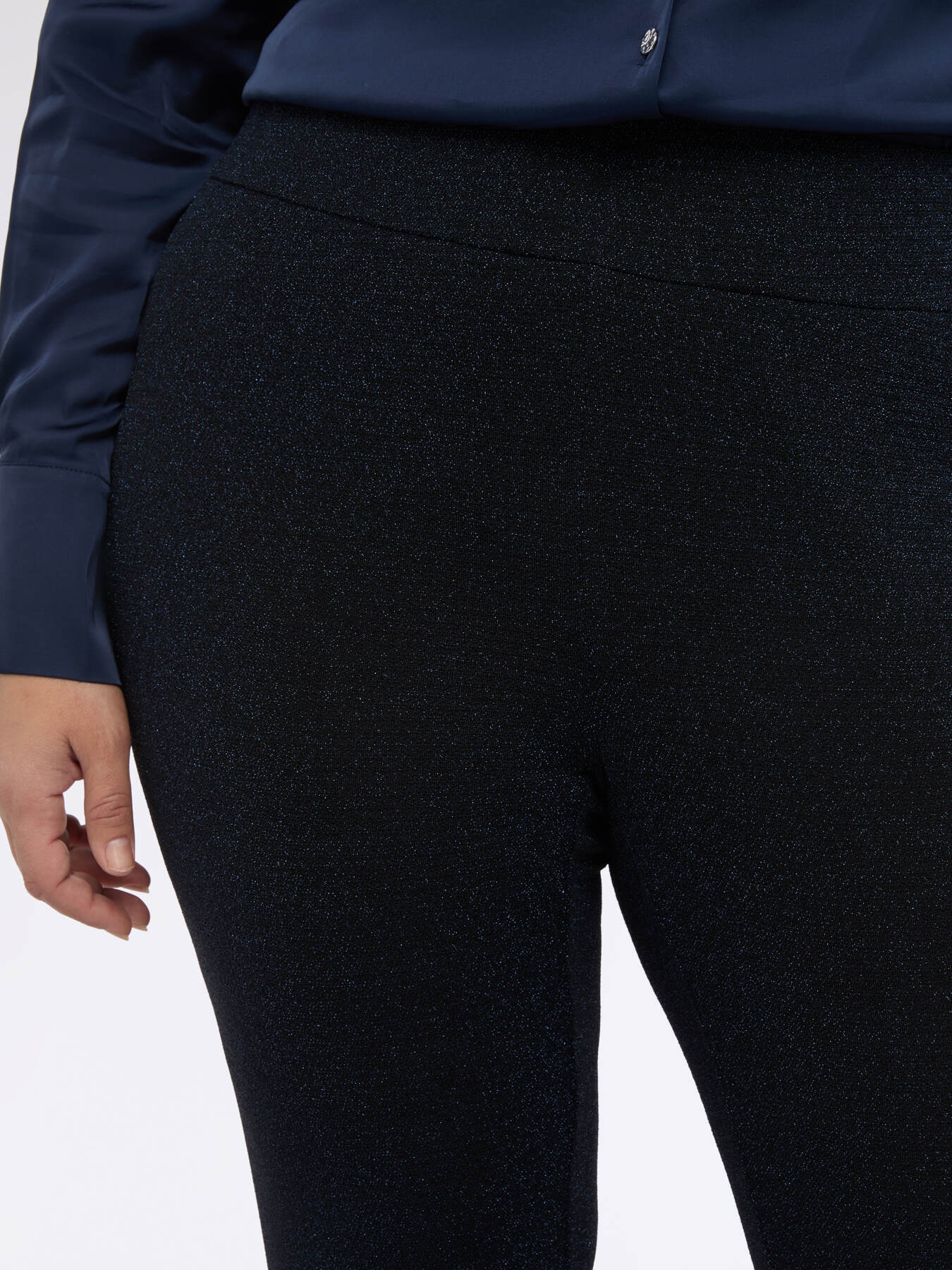 Flare Scuba Lurex Pants image number 2