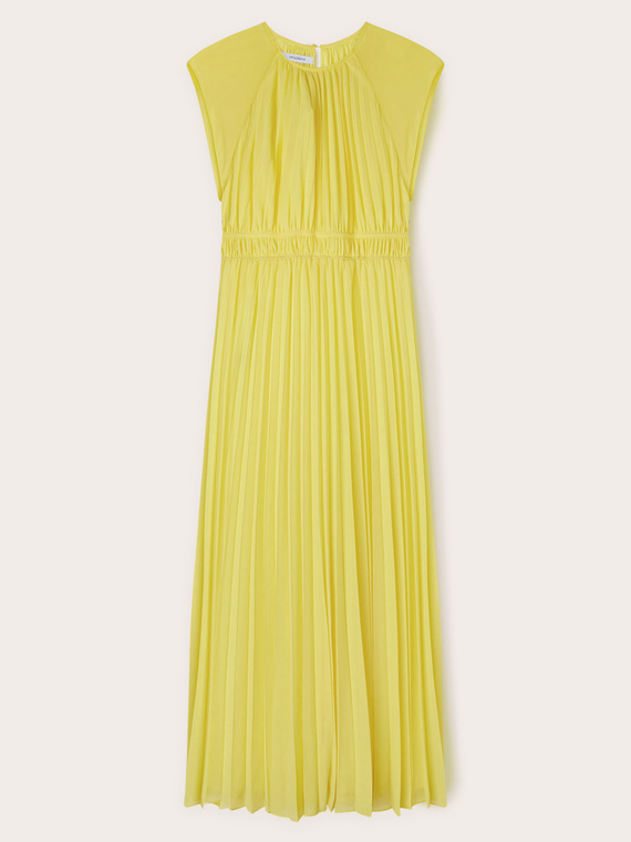 Langes Plissee-Kleid