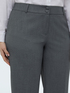 Cropped Trousers in melange fabric image number 2