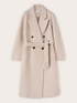 Double-breasted coat in wool blend drap image number 4