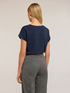 Bi-material T-shirt image number 1
