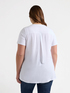T-Shirt mit aufgesticktem Schriftzug image number 1