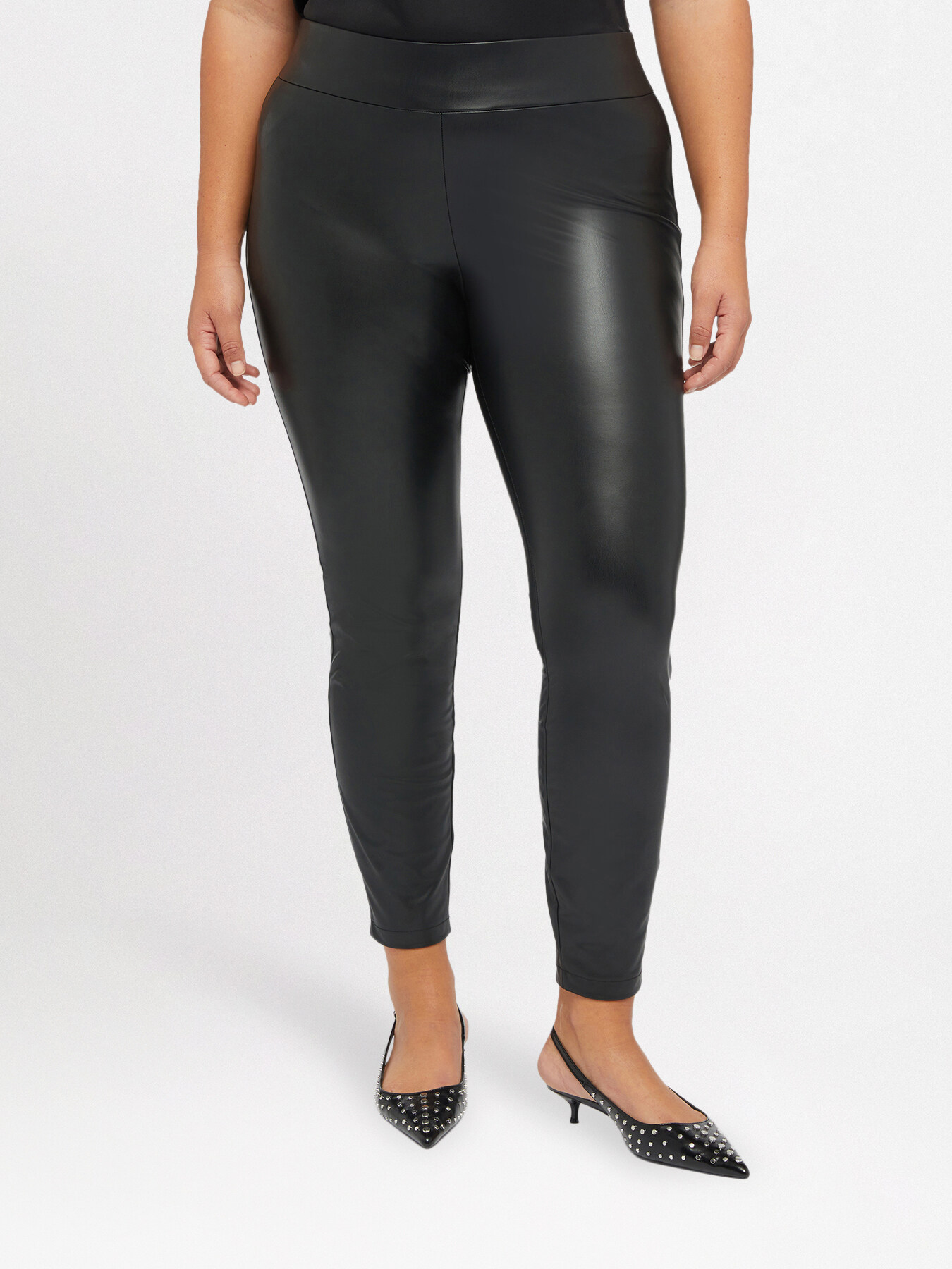 Leggings aus glänzendem Stoff image number 0