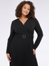 Robe avec jupe plissée et ceinture image number 4