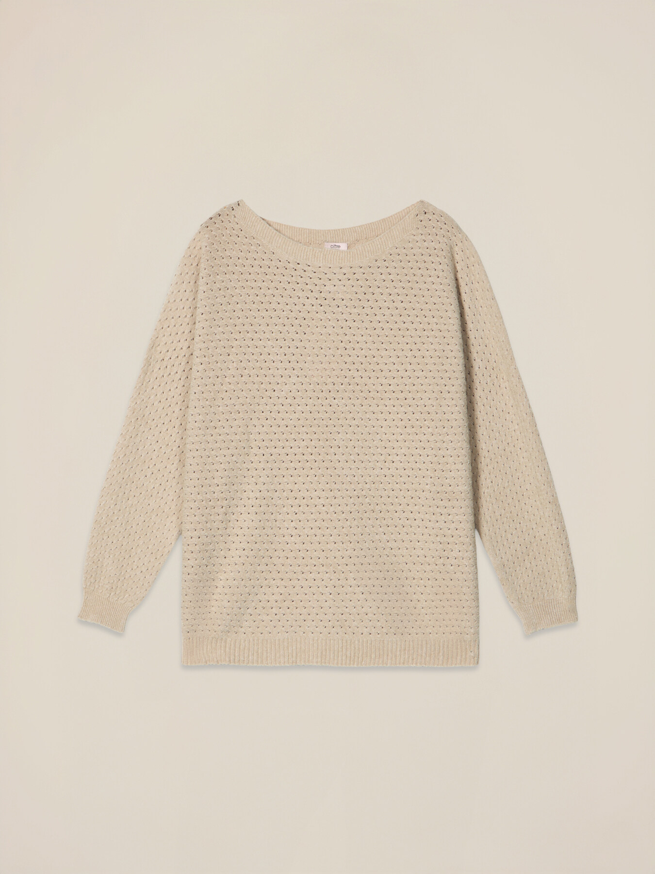 Pullover aus Viskose-Mischgewebe mit Lochstrickverarbeitung image number 3