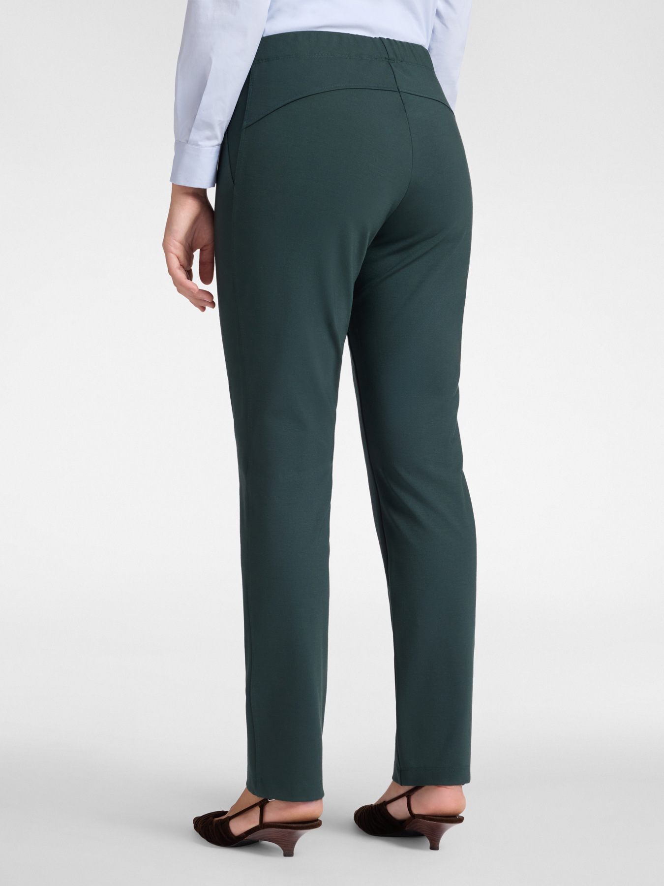 Slim-Fit-Hose im Milanese-Stich image number 1