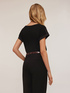 Dual fabric T-shirt image number 4