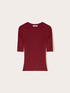Short-sleeved ribbed top image number 4