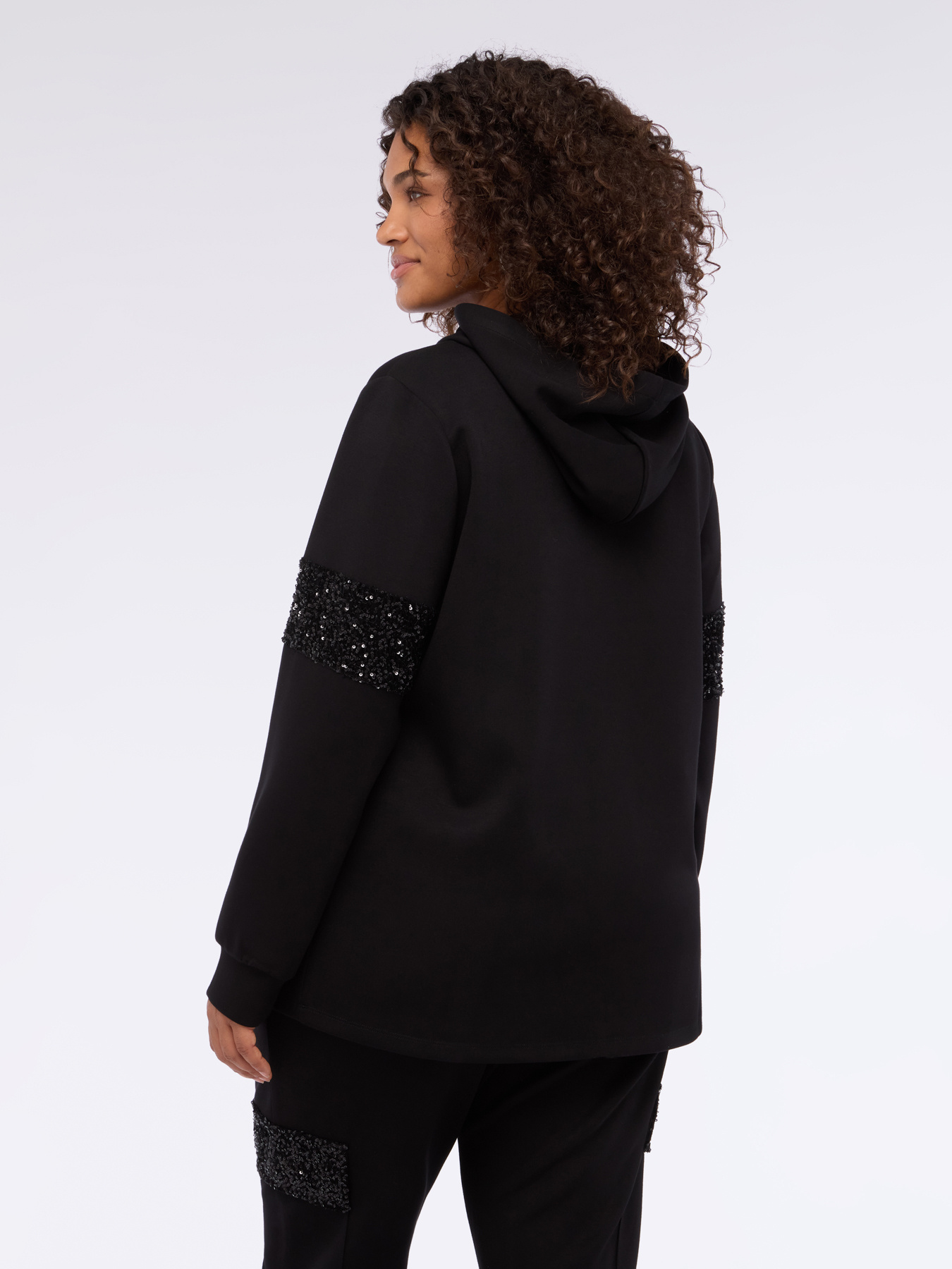 Sweat à capuche avec paillettes image number 1