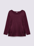 Two-material long-sleeved T-shirt image number 4