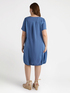 Vestito in lino e jersey image number 1