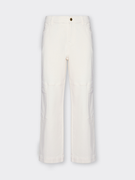 Pantaloni cargo in bull stretch