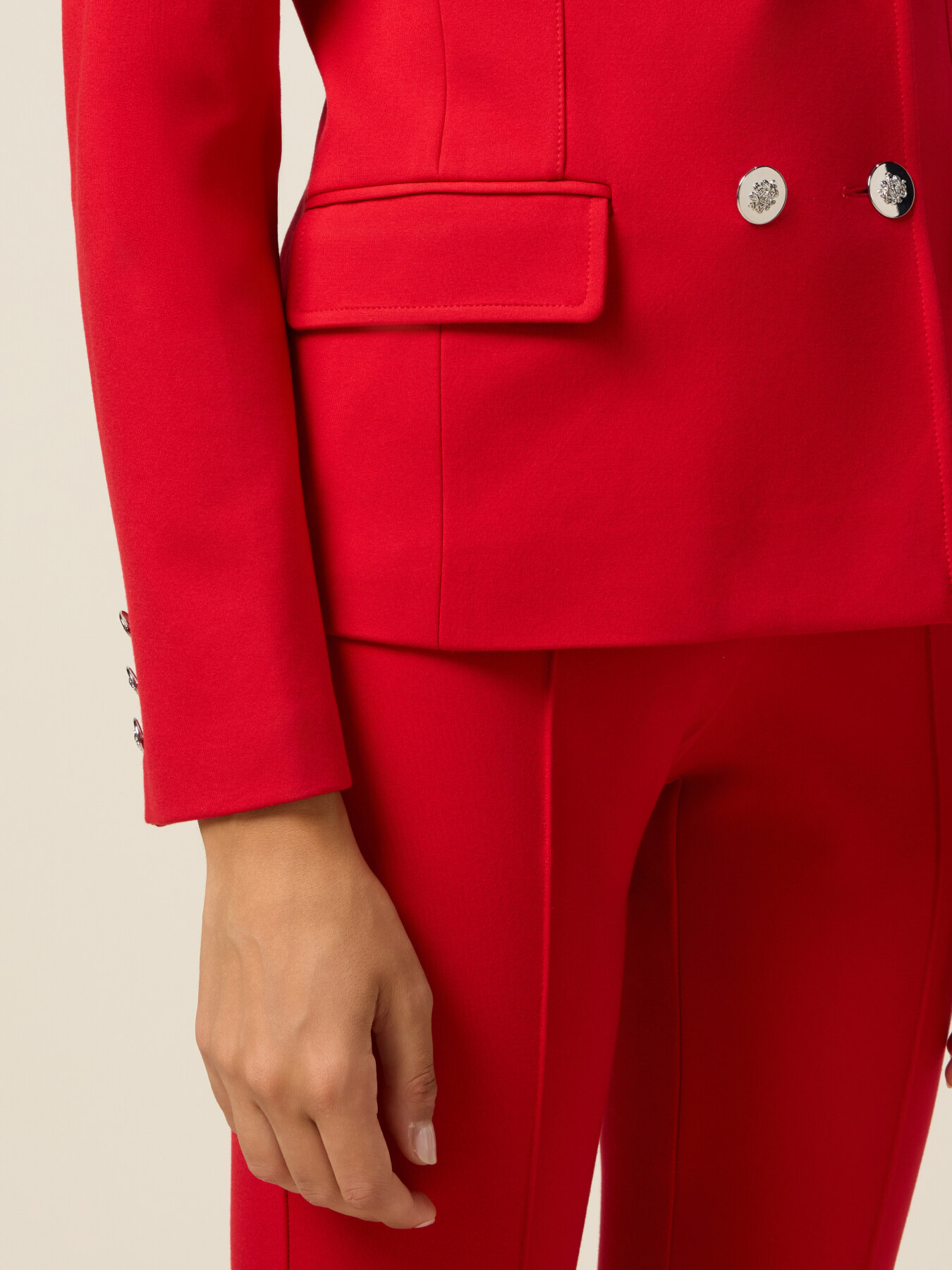 Blazer doppiopetto in punto milano image number 2