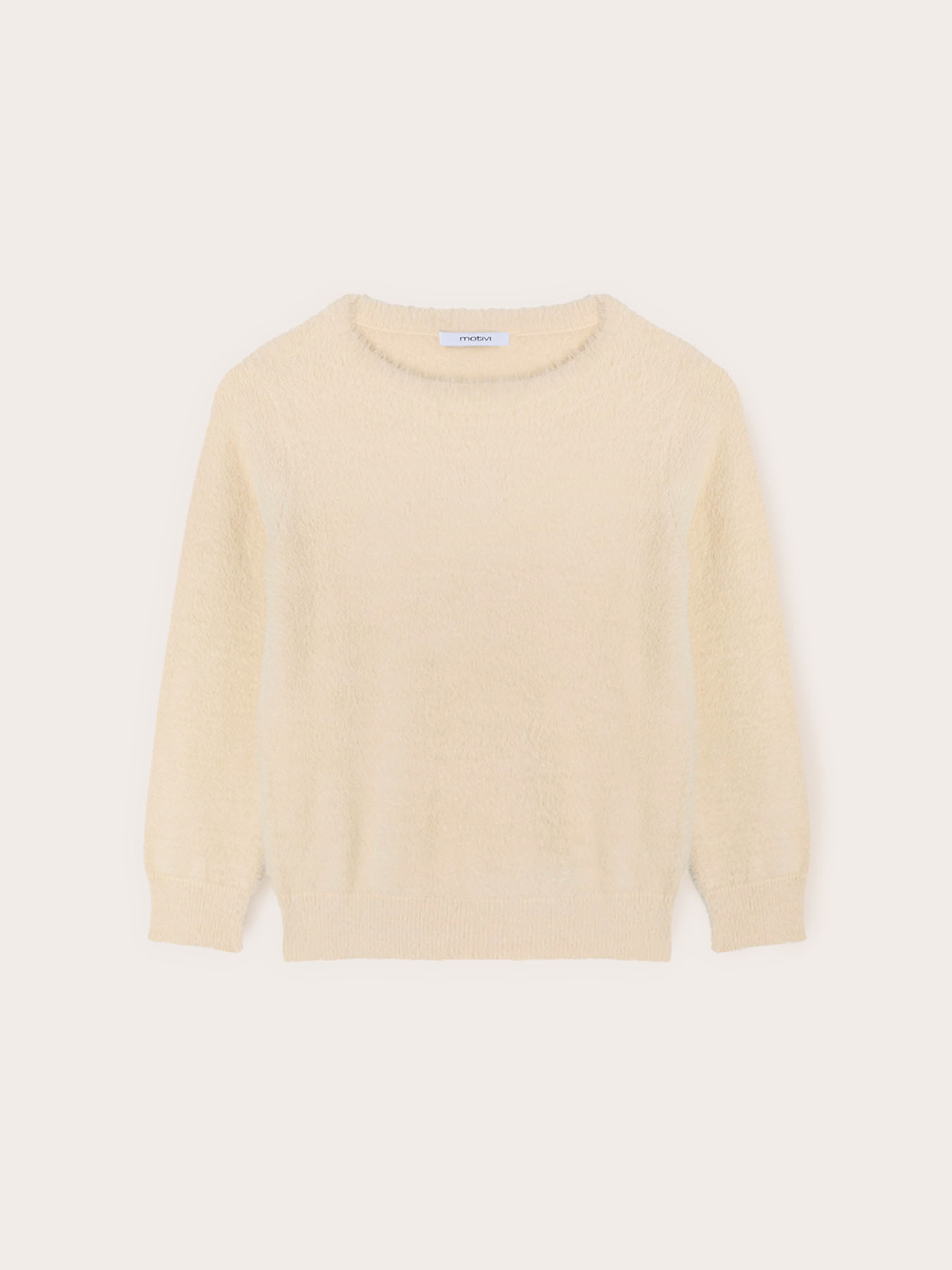 Crew neck sweater in viscose blend image number 4