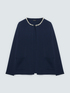 Cardigan in maglia fine con collana applicata image number 3