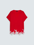 Camiseta de algod&oacute;n con bordados florales image number 4