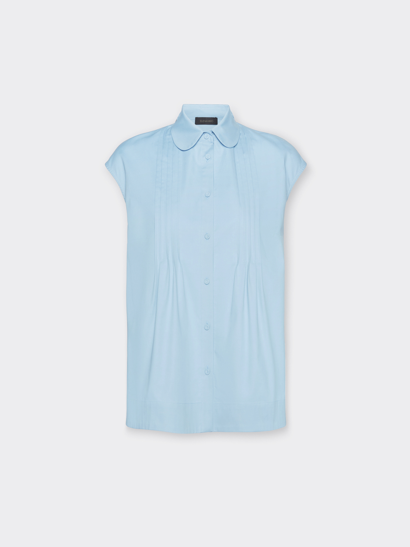 Camicia misto cotone con pieghe image number 4