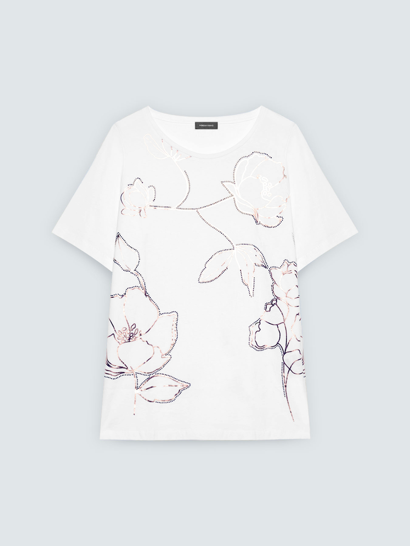 T-shirt in cotone con stampa floreale image number 4